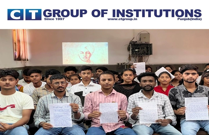 CT Group of Institutions North Campus marked the 115th Birth anniversary of Shaheed Bhagat Singh on 28- September 2022